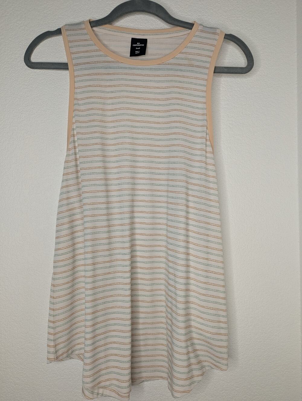 REI Cooperative Women's Striped Lightweight Tank S Gorpcore Activewear Outdoors
